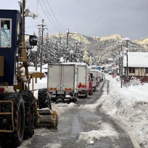 彦根、大雪2021年12月　国道渋滞
