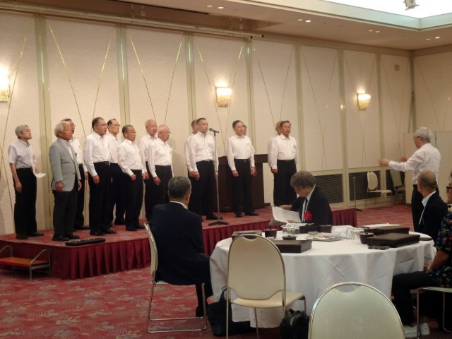 2025年度名古屋支部総会　懇親会　陵水男声合唱団